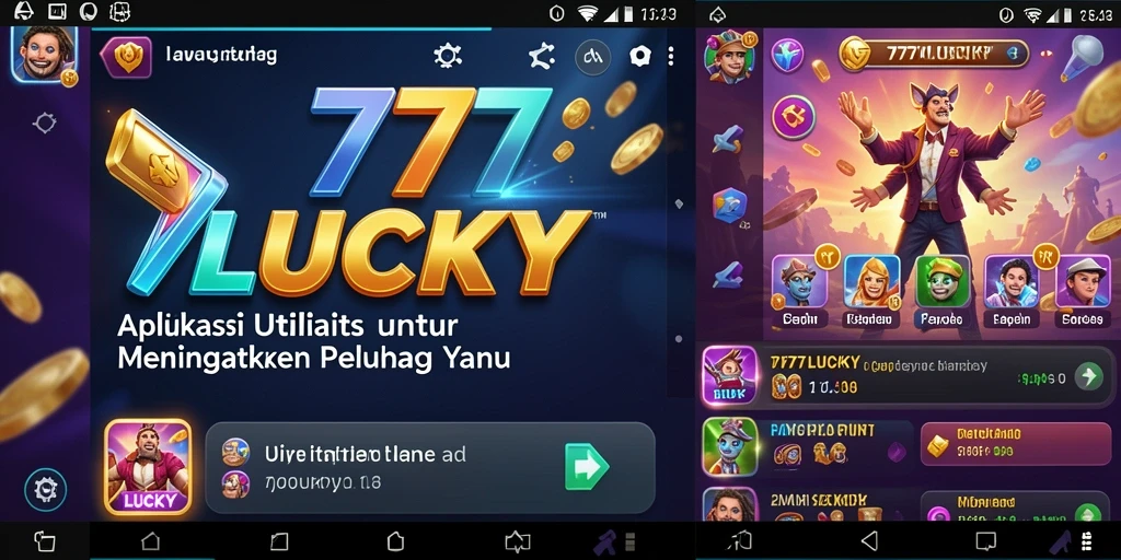 Tampilan antarmuka yang menarik dan mudah digunakan dari 777LUCKY.