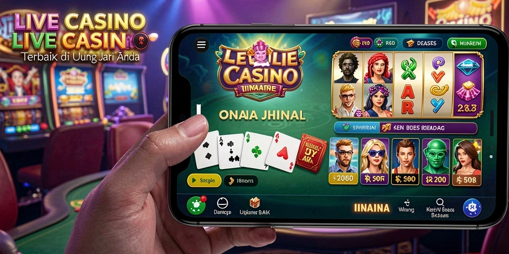 Gameplay nyata Live Casino yang mendebarkan dan interaktif.