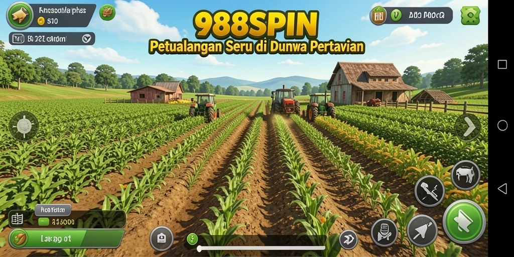 Gameplay seru dari 988SPIN dengan aktivitas pertanian dan pemeliharaan hewan.