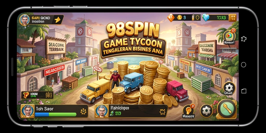 Tampilkan gameplay seru 98SPIN dengan elemen Tycoon yang menarik.