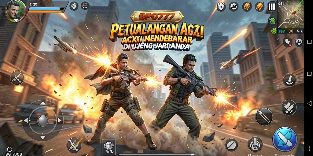 Tampilan Gameplay Aksi Seru di BPO777