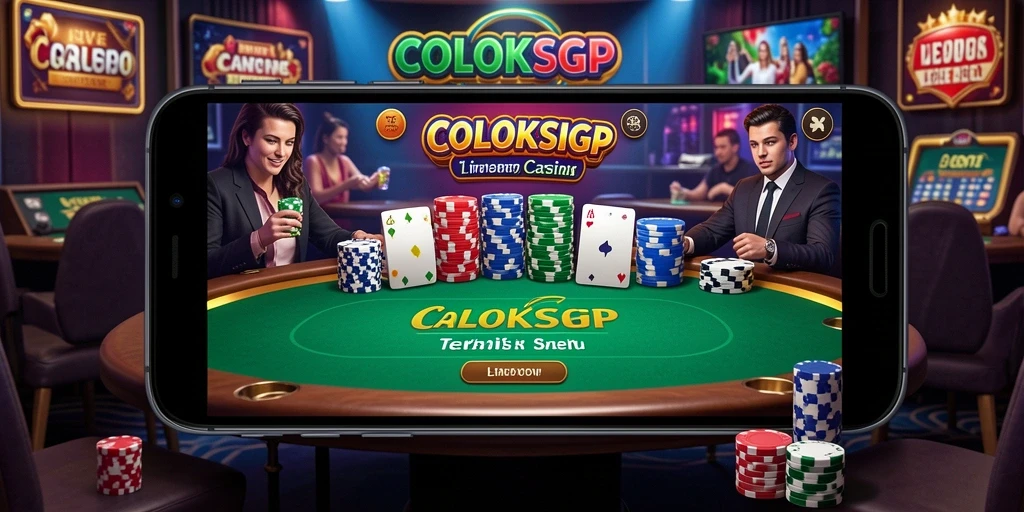 Screenshot gameplay COLOKSGP menampilkan keseruan permainan Live Casino.