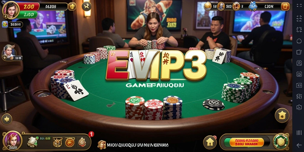 Screenshot gameplay QiuQiu dari EVIP3 yang mendebarkan.