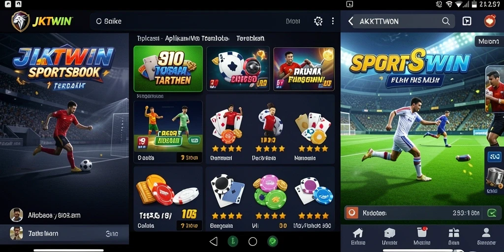 Screenshot JKTWIN menampilkan antarmuka taruhan olahraga yang menarik.