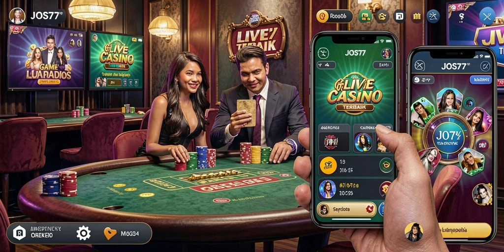 Tampilan gameplay Live Casino yang seru dan interaktif.