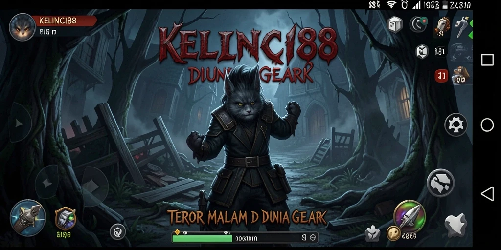 Screenshot menampilkan suasana menyeramkan dalam KELINCI88.