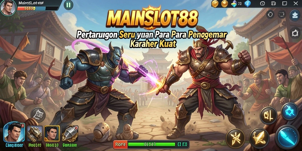 Tangkapan layar menunjukkan aksi pertarungan seru di MAINSLOT88.
