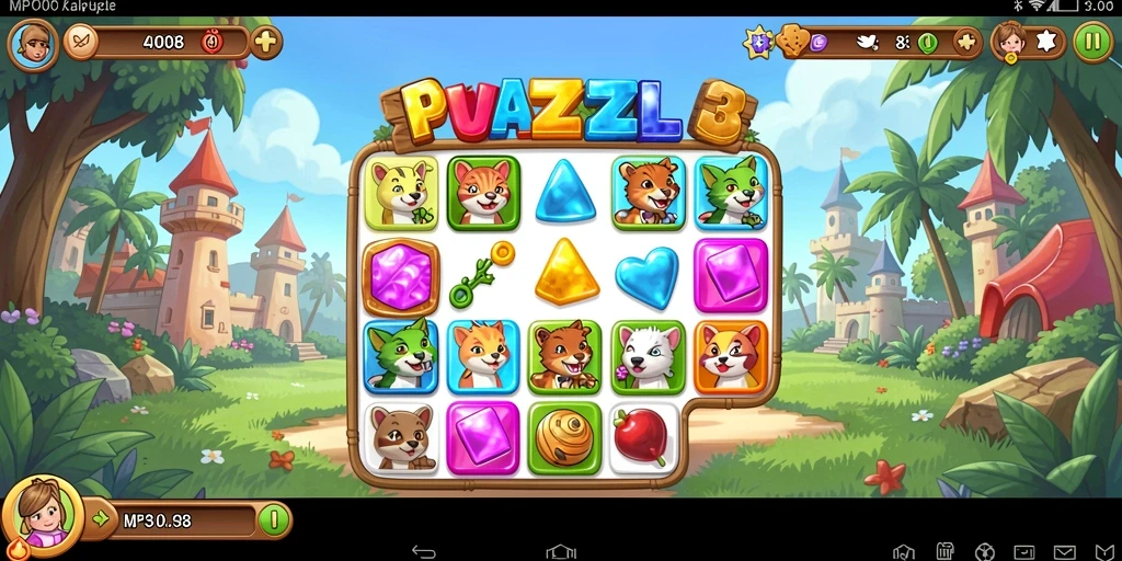 Tangkapan layar gameplay seru dari MPO08, penuh warna dan tantangan.