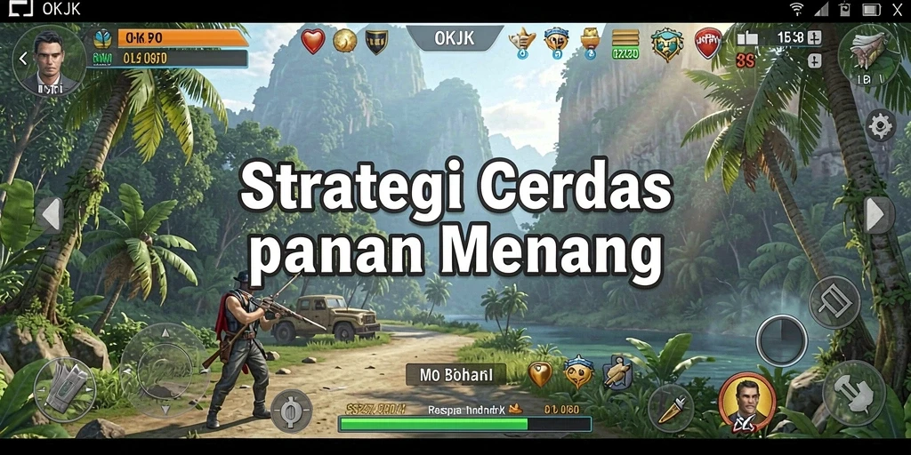 Tampilan gameplay OKJK yang penuh aksi dan strategi
