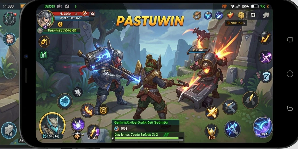 Tampilan gameplay PASTIWIN yang menegangkan dan strategis.