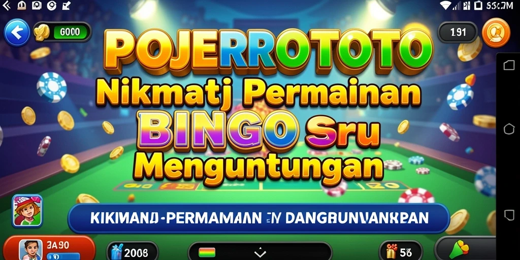 Tampilan seru dari gameplay Bingo di POJEROTOTO.