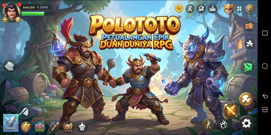 Tampilan gameplay seru dan mendalam dalam POLOTOTO yang memikat.