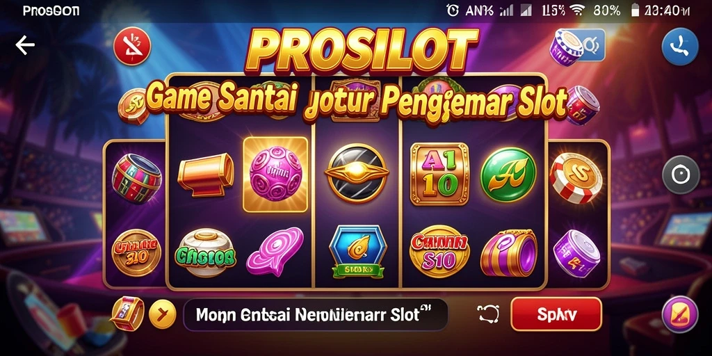 Tangkapan layar gameplay PROSLOT yang menarik dan penuh warna.