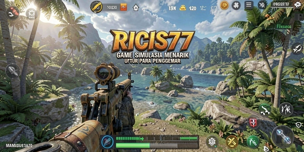 Tangkapan layar utama RICIS77 menunjukkan gameplay yang menarik dalam simulasi manajemen.