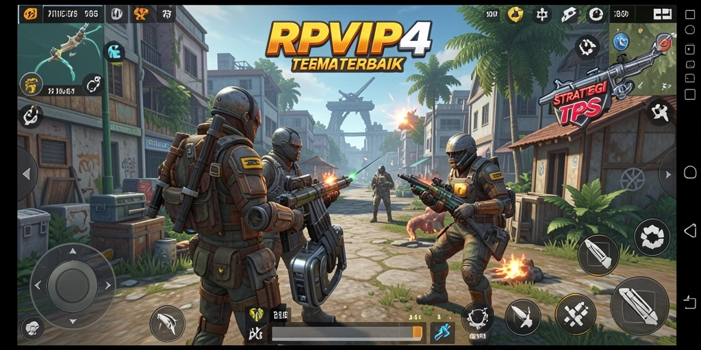 Tampilan menarik dari gameplay RPVIP4 dalam aksi TPS.