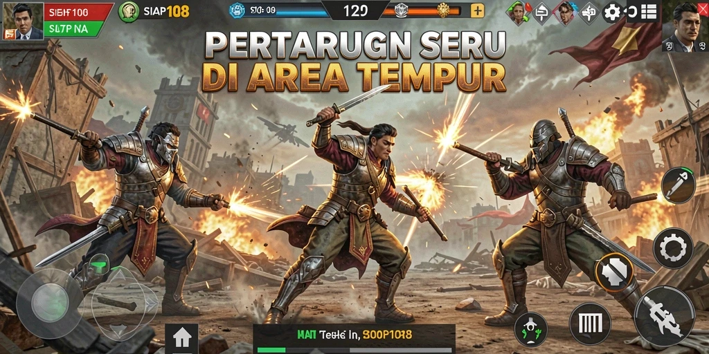 Tampilan dinamis dari gameplay SIAP108 yang mendebarkan dan penuh aksi.
