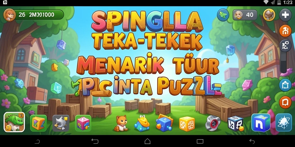 Gameplay SPINGILA yang menarik dan penuh tantangan untuk pecinta puzzle.