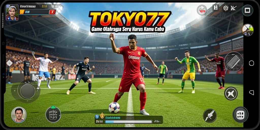 Tampilan gameplay <strong>TOKYO77</strong> dengan aksi olahraga yang seru.