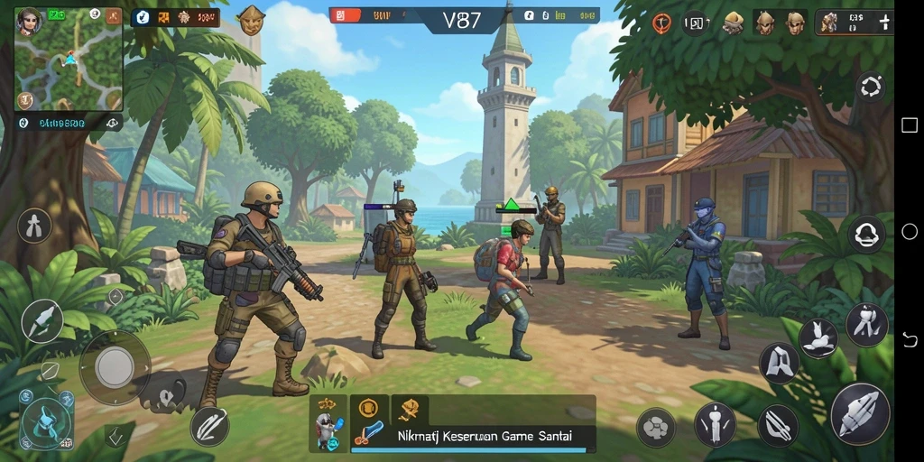 Screenshot gameplay <strong>V87</strong> menunjukkan pengalaman bermain yang menyenangkan dan santai.