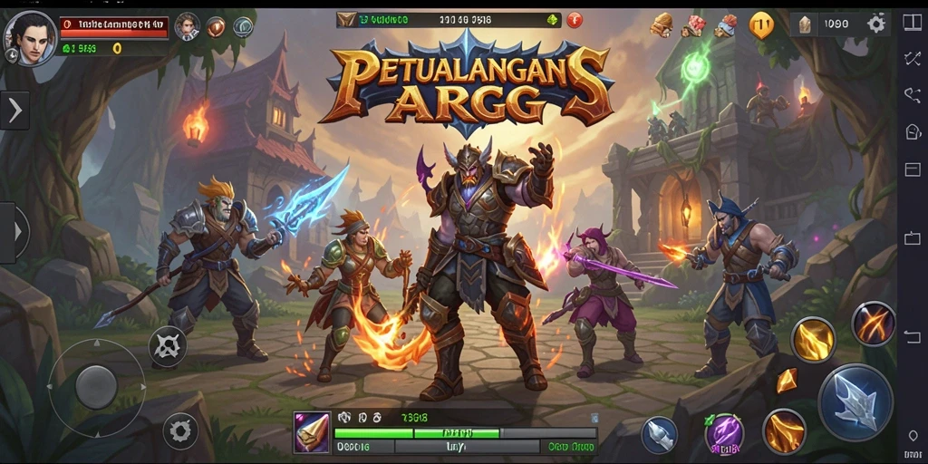 Tangkapan layar menampilkan pertarungan intens di V98 dalam gameplay ARPG.
