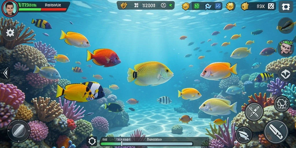Tampilan gameplay VT38 yang penuh aksi Tembak Ikan.