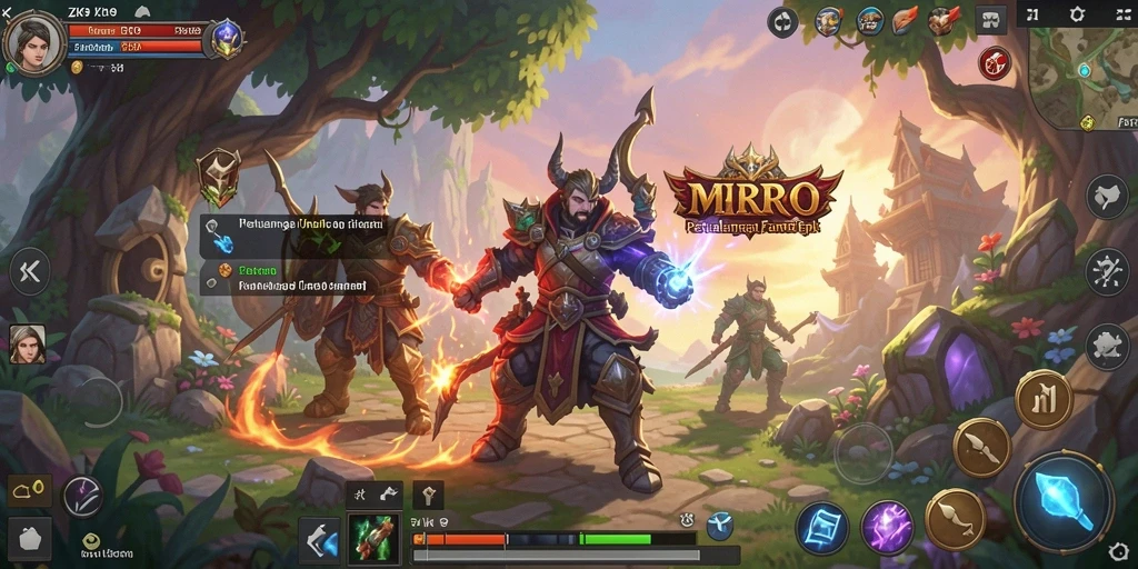 Tampilan gameplay ZK9 yang epik dan dinamis dalam dunia RPG.